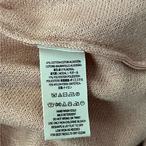 NWT Free People Begin Again Midi Sweater Dress in Peach/Pink/Mink Combo - Small - Picture 10 of 14